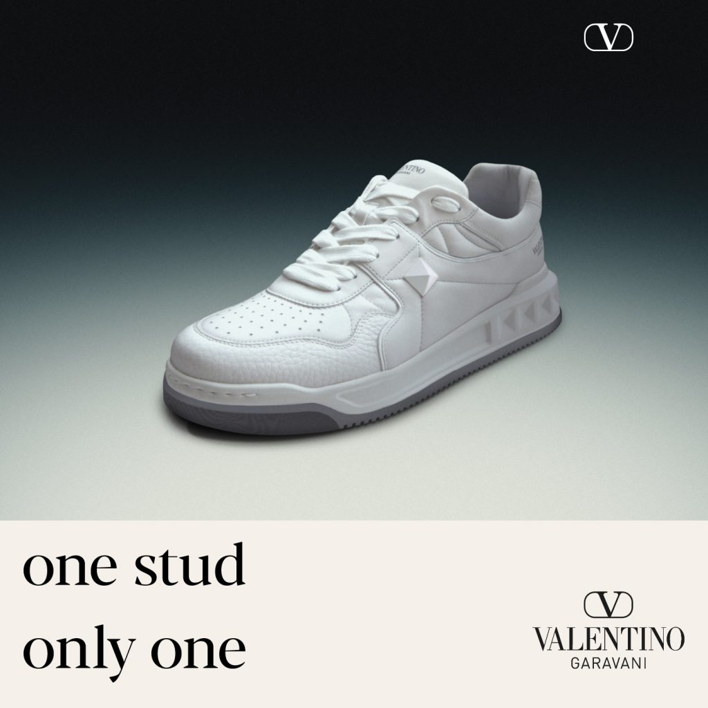 VALENTINO LAUNCHES NEW 'ONE STUD' SNEAKER WITH HELP FROM SNAPCHAT