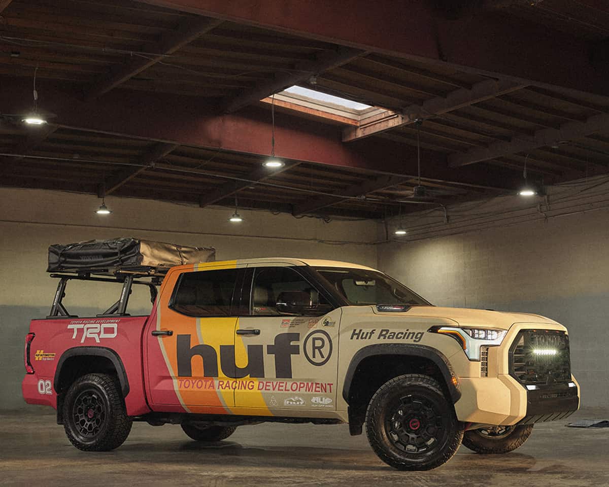 HUF X TRD TAPS TOYOTA TECH AND 1970S GRAPHICS INSPIRED COLLECTION 