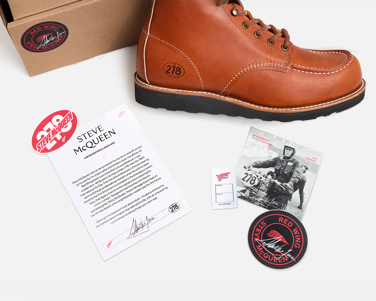 RED WING HERITAGE UNVEILS ARCHIVE-INSPIRED STEVE MCQUEEN BOOT - MR
